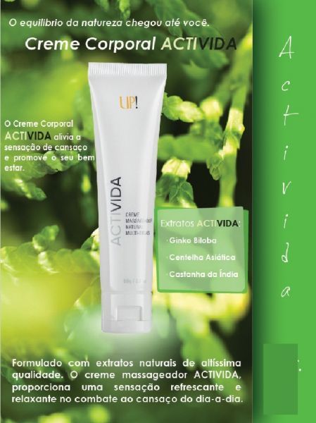CREME MASSAGEADOR NATURAL MULTIERVAS ACTIVIDA UP!